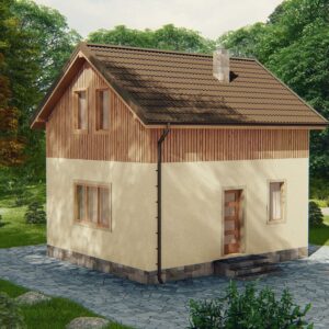 Строительство каркасного дома по проекту Атланта K003