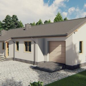 Строительство каркасного дома по проекту Де-мойн K004
