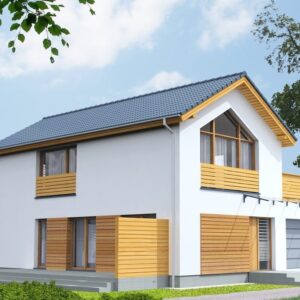 S014 дом из СИП-панелей Сендай, строительство домов из сип панелей
