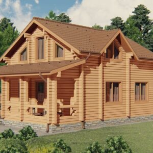 проект бани из бруса, строительство бань в Украине, Киев, баня, сауна, B027 Липовицк