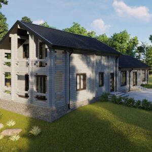 Строительство бани из бруса, проект Ялпуг B030
