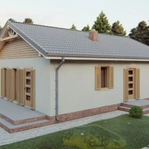 Строительство каркасного дома по проекту Сейм К002