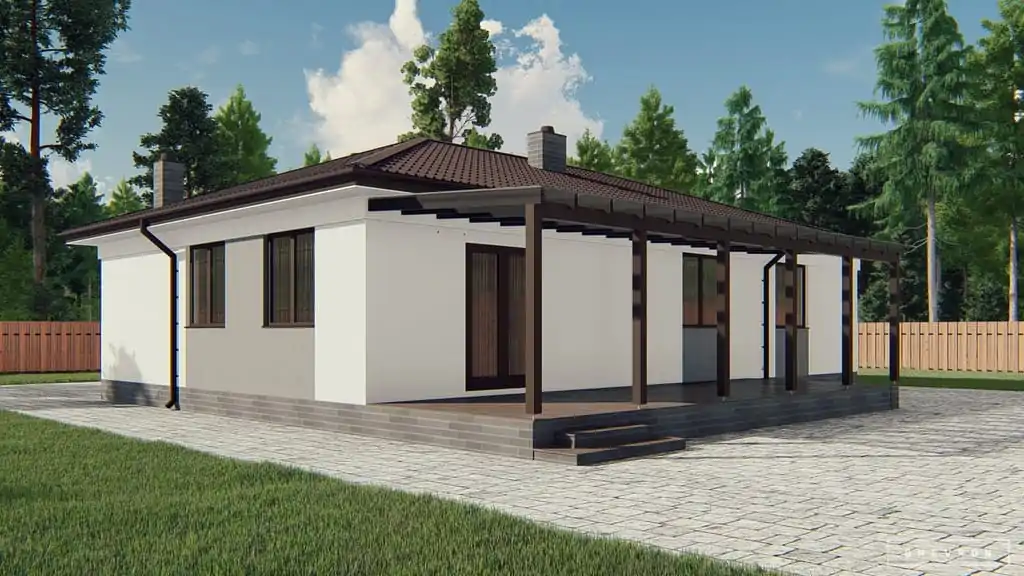 K026 — каркасный дом, проект Данмор