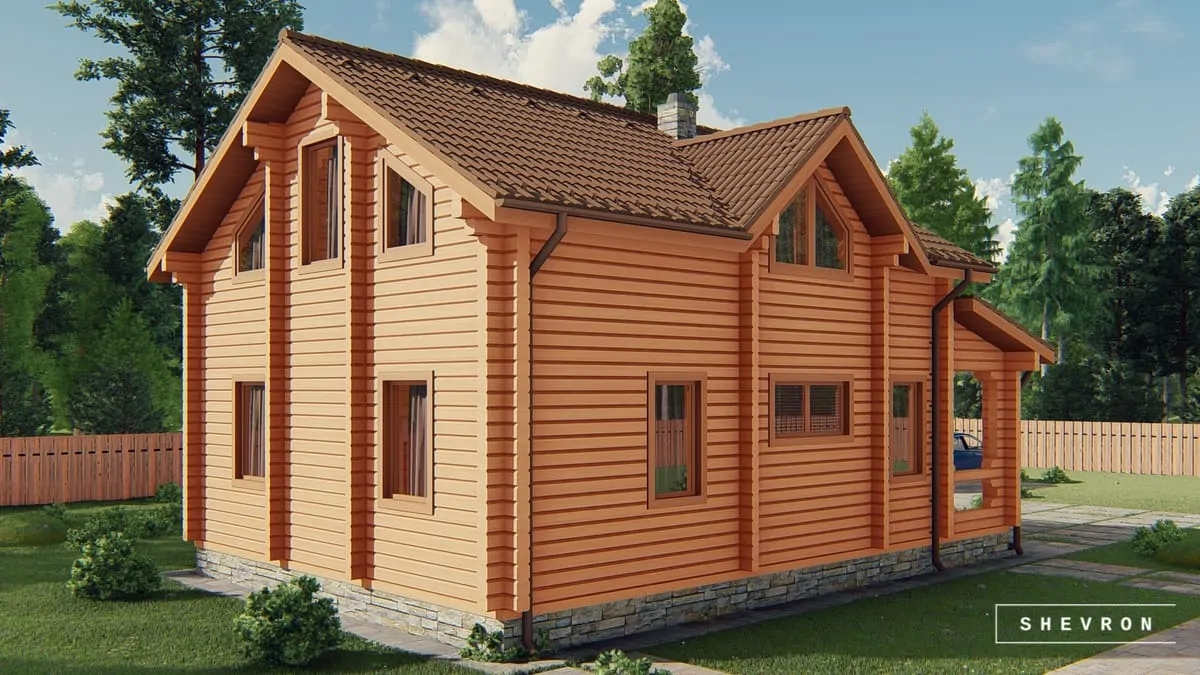 проект бани из бруса, строительство бань в Украине, Киев, баня, сауна, B027 Липовицк